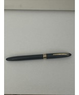SHEAFFER SARATOGA SNORKEL FOUNTAIN PEN BLACK 14K NIB C 1950 Sheaffer&#39;s - $90.00