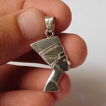 Sterling silver 900 pendant of Queen Nefertiti  handcrafted Egyptian design - $180.00