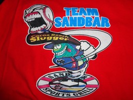 Vintage Champion Team Sandbar Grill SLUGGER Baseball Raglan Jersey Shirt... - £22.28 GBP