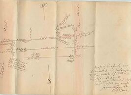 Mount Holly New Jersey 1893 Hand Drawn Main Street Plat Map Catherine Me... - $148.50