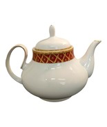 Vintage Porcelain Teapot Pegasus Tea Coffee Pot Porcelain Gold Gilding Red - £26.81 GBP