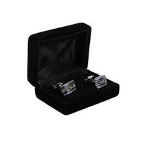 Men's Fashion Cufflinks By J.Valintin Silver/Gold Plated and Stones JVC-3 image 3