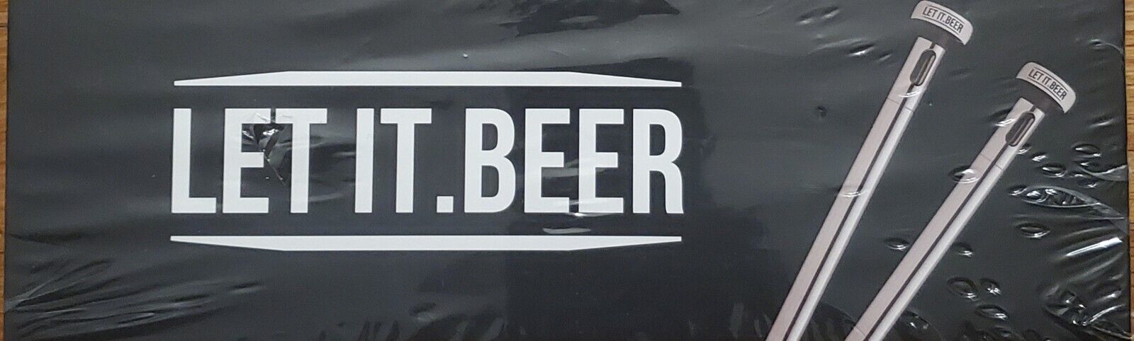 Let It Beer 2 Stainless Steel Long Neck Beer Chillers New Sealed Box - $15.43