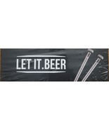 Let It Beer 2 Stainless Steel Long Neck Beer Chillers New Sealed Box - $291.56 MXN