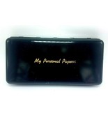 Vtg Metal &amp; Enamel Personal Papers Carrying Case  - $21.73