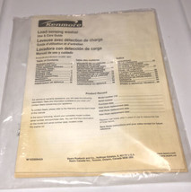 Kenmore Load Sensing Washer Sears Vintage Use &amp; Care Guide Discoloring S... - $4.87