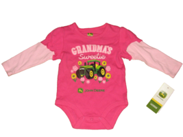 John Deere Pink Grandma&#39;s Sweetie Shirt Size 3-6 Months NEW - £6.22 GBP