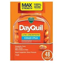 Vicks DayQuil Ultra Concentrated Cold & Flu Medicine*09/2025* Liquicaps ... - €10,39 EUR Vicks DayQuil Ultra Concentrated Cold & Flu Medicine*09/2025* Liquicaps ... - €10,39 EUR