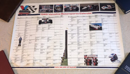 Valvoline Racing 1989 Motorsports Calendar Promo Vintage Poster - £17.77 GBP