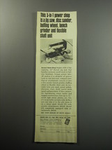 1968 Dremel Moto-Shop Ad - This 5-in-1 power shop is a jig saw, disc sander - £14.52 GBP