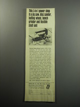 1968 Dremel Moto-Shop Ad - This 5-in-1 power shop is a jig saw, disc sander - £13.89 GBP