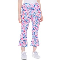 Stella Parker Tummy Control Kick Flare Capri Pants Womens S Deep Sea Pink NEW - £19.68 GBP