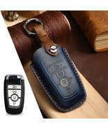 Leather Key Fob Cover for Ford &amp; Lincoln – Genuine Leather Protector Case - $19.99