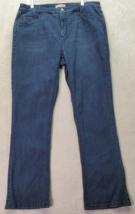 J. Jill Bootcut Jeans Women&#39;s Size 16 Blue Denim Pockets Dark Wash Smoot... - £18.86 GBP