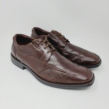 Johnston Murphy Mens Oxfords Size 10 M Brown Leather Sheepskin Casual Shoes - £17.13 GBP