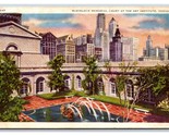 McKinlock Memorial Court Art Institute Chicago Illinois IL WB Postcard S18 - $3.51