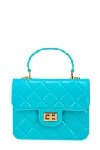 Jelly Material Diamond Quilted Top Handle Jelly Bag Detachable Crossbody... - $25.50