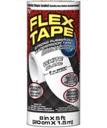Flex Tape 8 in x 5 ft, White, Original Thick Flexible Rubberized Waterpr... - £20.09 GBP