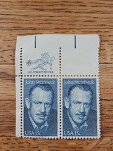 US Stamp John Steinbeck 15c Block of 2 1773 - £1.42 GBP