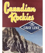 The Gray Line Bus Canadian Rockies Vintage Travel Brochure Brewster Tran... - $12.95