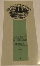 Vintage Unique Bushland Retreat Brochure Where Waters Meet BR5 - £6.20 GBP