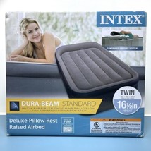 Twin Size Intex Dura Beam Deluxe Pillow Rest Raised Airbed w/ Built in Pump - $27.55