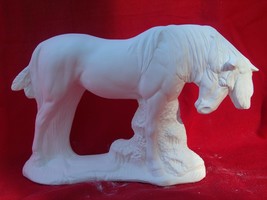 Indian Horse w/ Feathers Bisque to Paint - $15.99