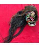 Mexican Folk Art Danced Ceremonial Otherworldly Leather Tastoane Owl Mas... - £393.45 GBP
