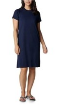 NEW Columbia PFG Women&#39;s Navy Blue Tidal Tee Dress Size Small Pockets - £18.84 GBP