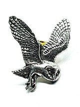 Barn Owl Pin Badge Spilla Natura Peltro Distintivo Trasformazione Speranza... - £5.98 GBP
