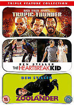 Tropic Thunder/Zoolander/The Heartbreak Kid DVD (2009) Ben Stiller Cert 15 Pre-O - £14.95 GBP