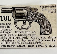 1906 Wizard Repeating Liquid Pistol Advertisement Firearms Ephemera 2.25... - $12.99