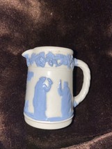 Wedgwood Embossed Queens Ware Lavender On Cream Small Pitcher Queensware Jug !!! - £8.36 GBP