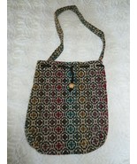 New DRAWSTRING Plastic Lined NEEDLEPOINT Tapestry TOTE -  10 1/2&quot; x 12&quot; - £7.86 GBP