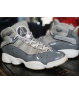 2019 Air Jordan 6 Rings Cool Grey/White Basketball Shoes 323419-016 Yout... - $1,225.85 MXN