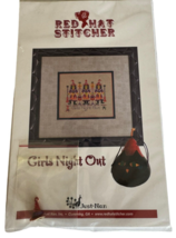 Red Hat Stitcher Cross Stitch Pattern Just Nan Girls Night Out Halloween Witches - £15.80 GBP