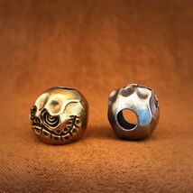 Brass Skull Bead Monster Child: Tribal Knife Lanyard Charm - $7.99