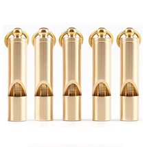 Golandstar Wholesale Emergency Whistles with Keychain, Solid Brass Outdo... - $19.59+