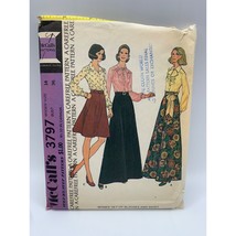 McCall&#39;s Misses Blouse Shirts Skirts Sewing Pattern sz 14 3797 - uncut - $12.86
