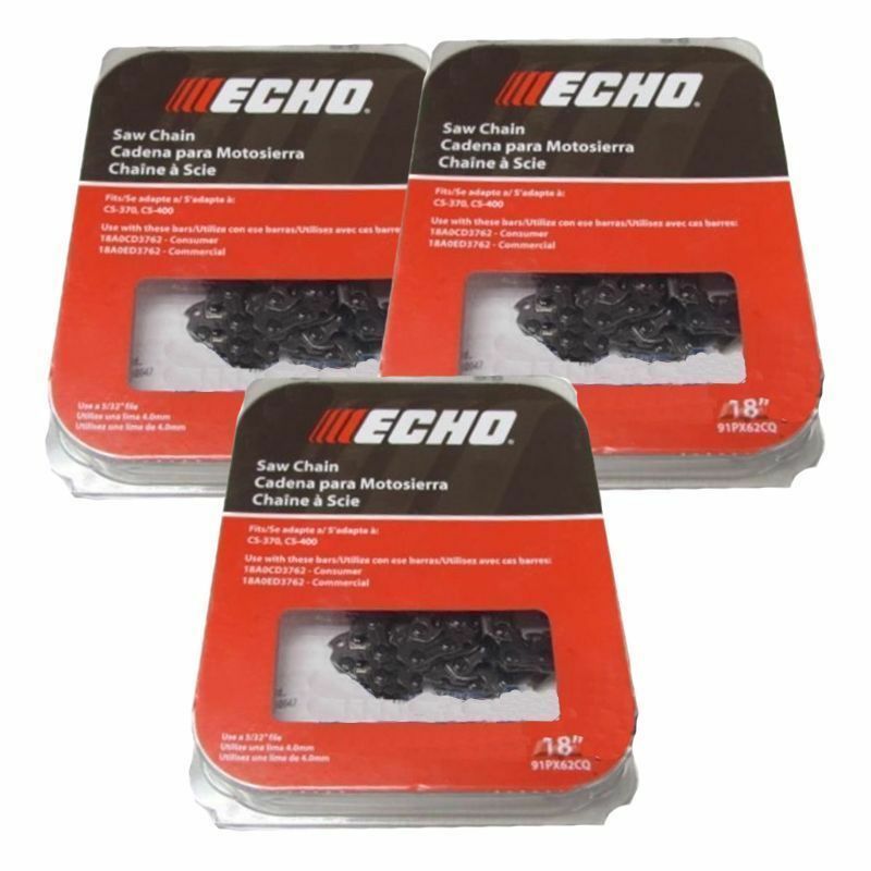 Primary image for 91PX62CQ (3 PACK) Genuine Echo OEM Chainsaw Chain 3/8 62DL 18"  Fits CS-370