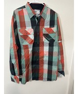 Rocawear Spicy Orange Long Sleeve Plaid Men’s Button Down Shirt Size XL - $34.99