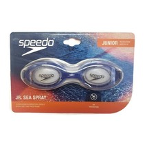 Speedo Jr Sea Spray Swimming Goggles UV Protection Blue Pool Junior New - $7.31