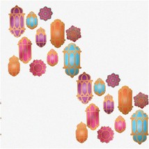 Night Lights Paper Lantern Kit - 22 Colorful Pieces for Theme Party Deco... - $60.38
