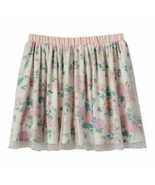 Girls Skirt Disney Cinderella Glitter Cream Pink Elastic Waist Floral Ea... - $20.79