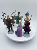 Disney Frozen Cake Toppers PVC Figures Disney Princess Figure Lot of 8 - £7.09 GBP