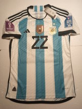 Lautaro Martinez Argentina 2022 World Cup Qatar Match Slim Home Soccer Jersey - £79.93 GBP