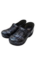 Dansko Pro Clog XP 2.0 Womens US Size 7 Blue Silver Lines Slip On Shoes EU 38 - £31.14 GBP