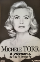 Michele Torr - Affiche Originale Concert - Olympia Paris - 1996 - $126.20