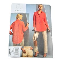 Vogue V1054 Chado Ralph Rucci Shirt Pants Size 8 10 12 14 Sewing Pattern Uncut - £17.35 GBP