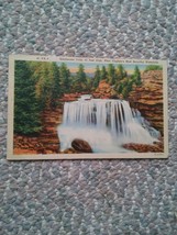 015 VTG Blackwater Falls West Virginia Postcard Elkins Postmark 1951 1 Cent Stam - £3.18 GBP